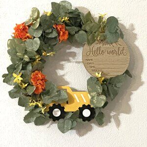 Baby Boy Wreath